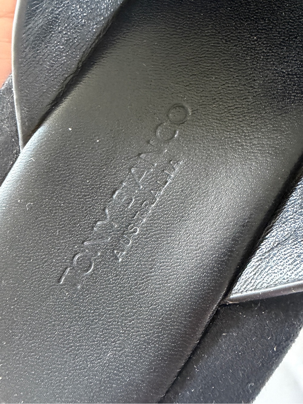 Tony Bianco Black Platform Flip Flop Sandals - Picture 2 of 7